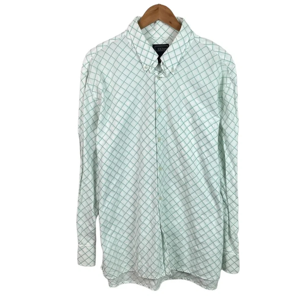 BF372 Mens Cezani Brand Designer Button Down Shirt XL
